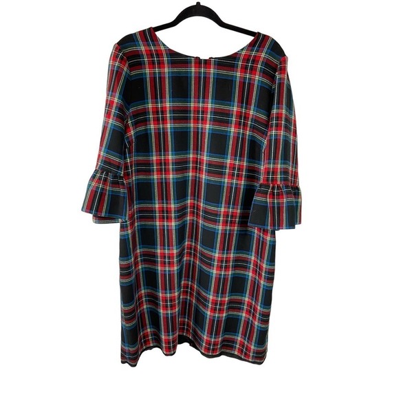 Vineyard Vines Plaid Tartan Tunic Dress Holidays Ruffle Plus Size - Picture 1 of 5